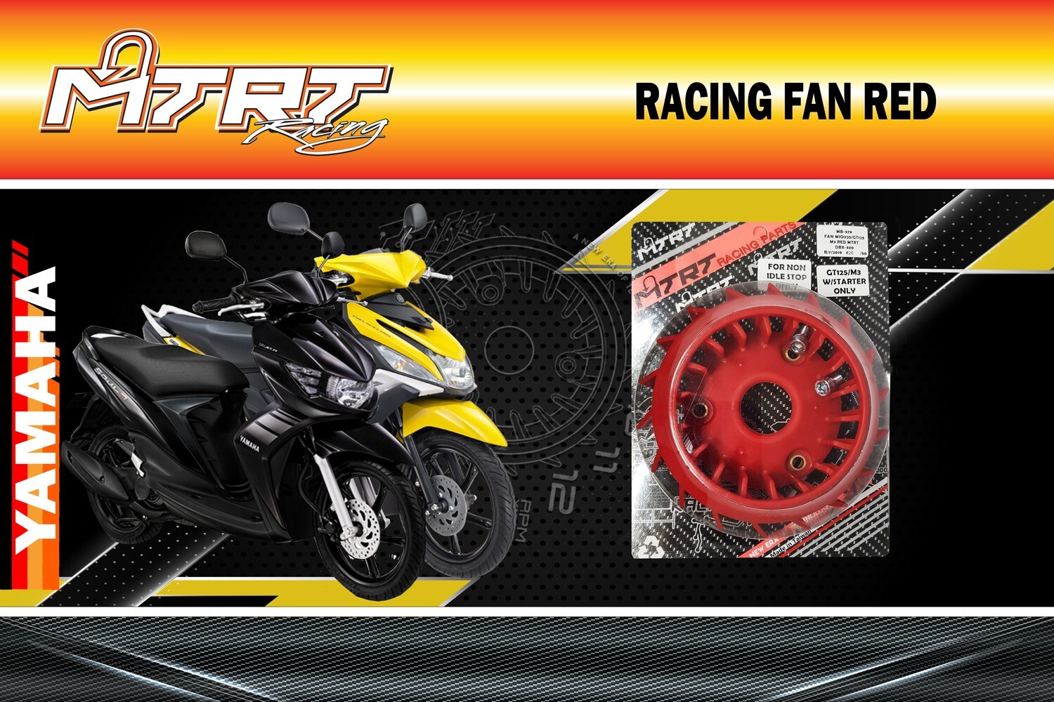 FAN MIOI125_GT125 M3 RED MTRT