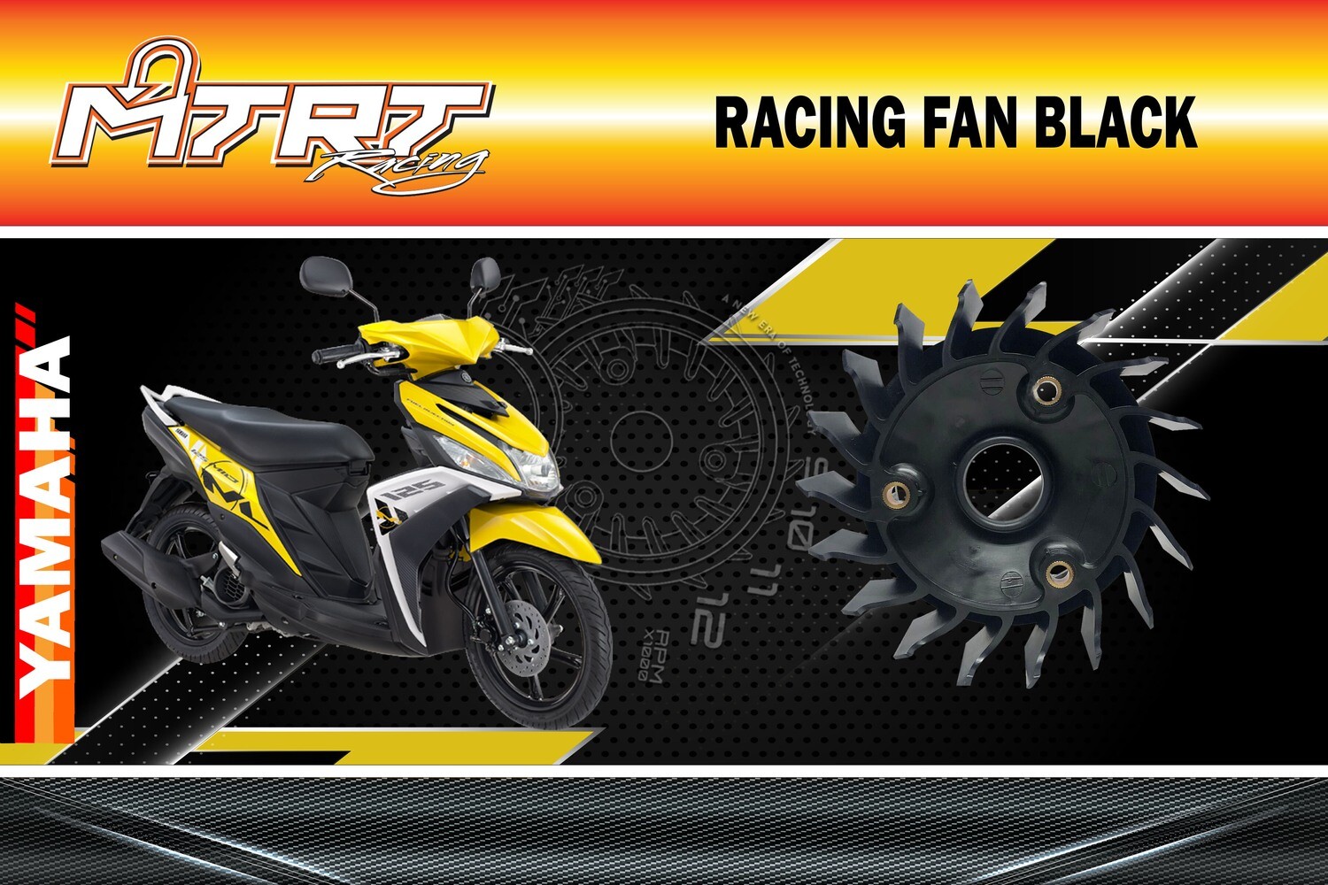 RACING FAN BLACK