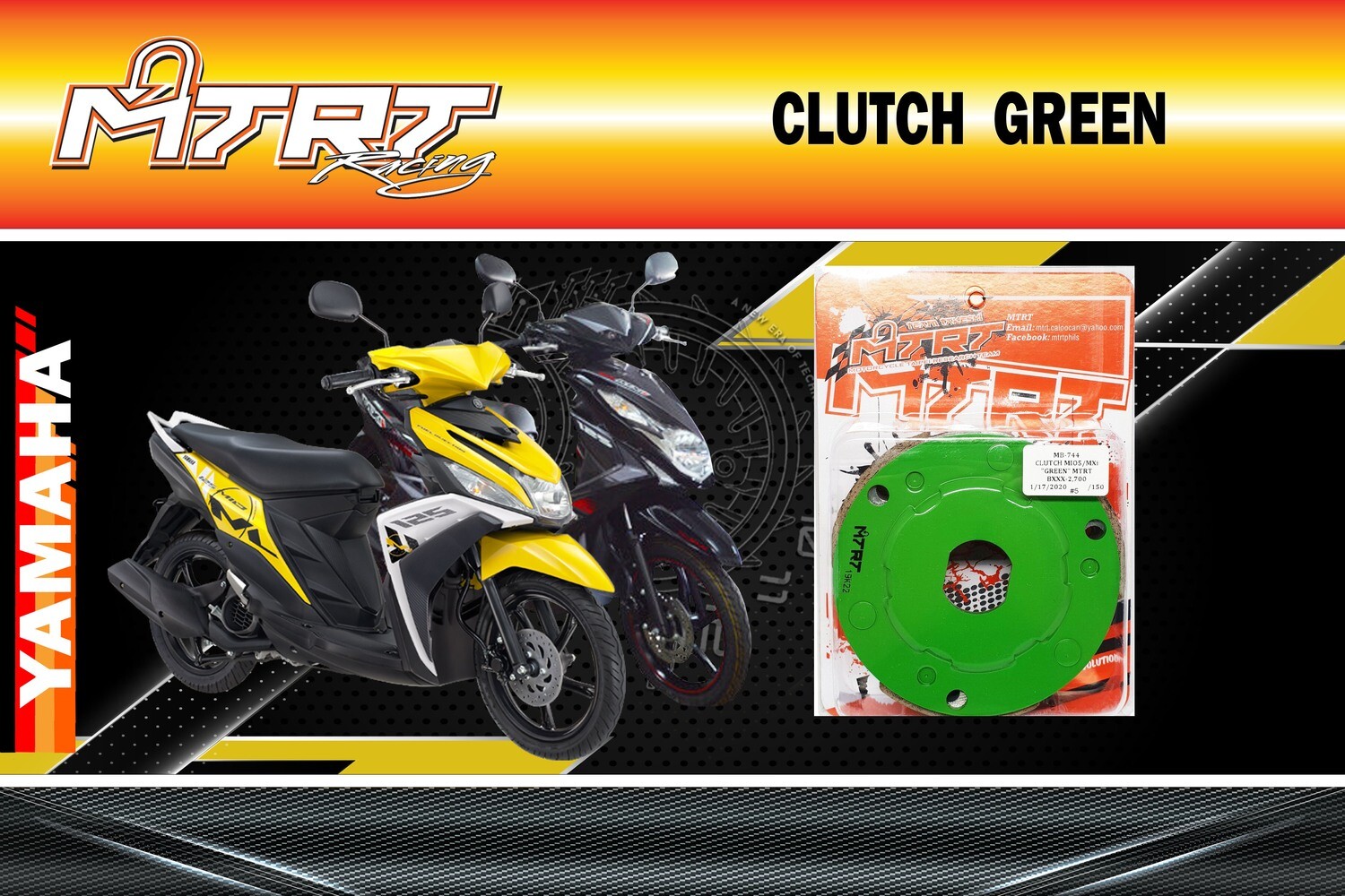 CLUTCH MIO5 MXi GREEN MTRT