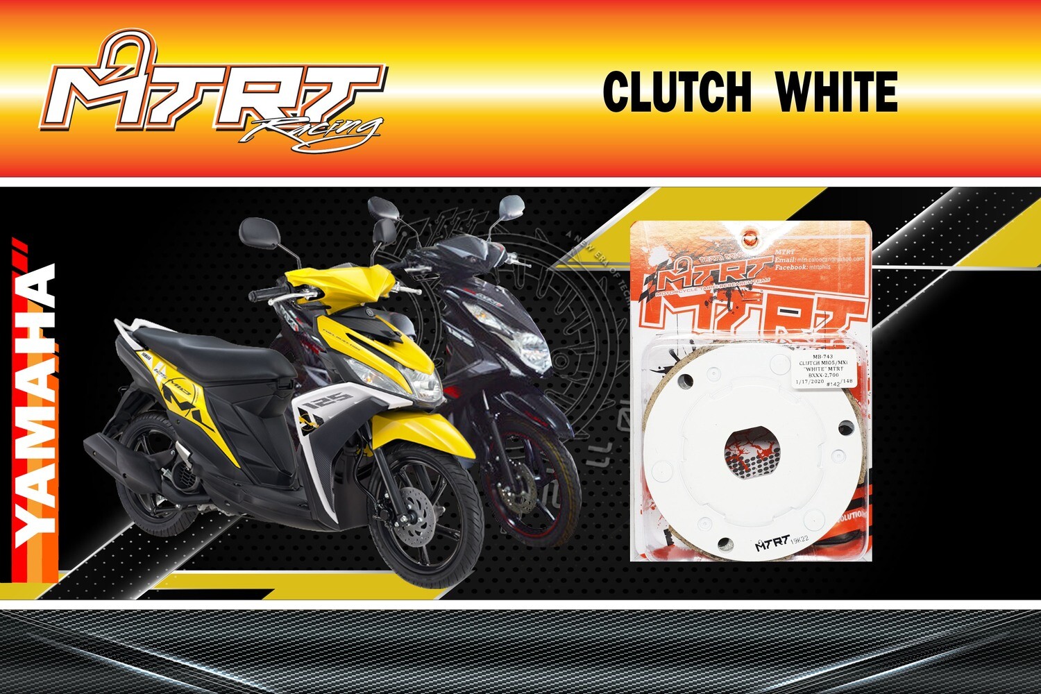 CLUTCH MIO5 MXi WHITE MTRT