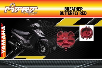 BREATHER COVER MIO 4v MTRT Red BUTTERFLY
