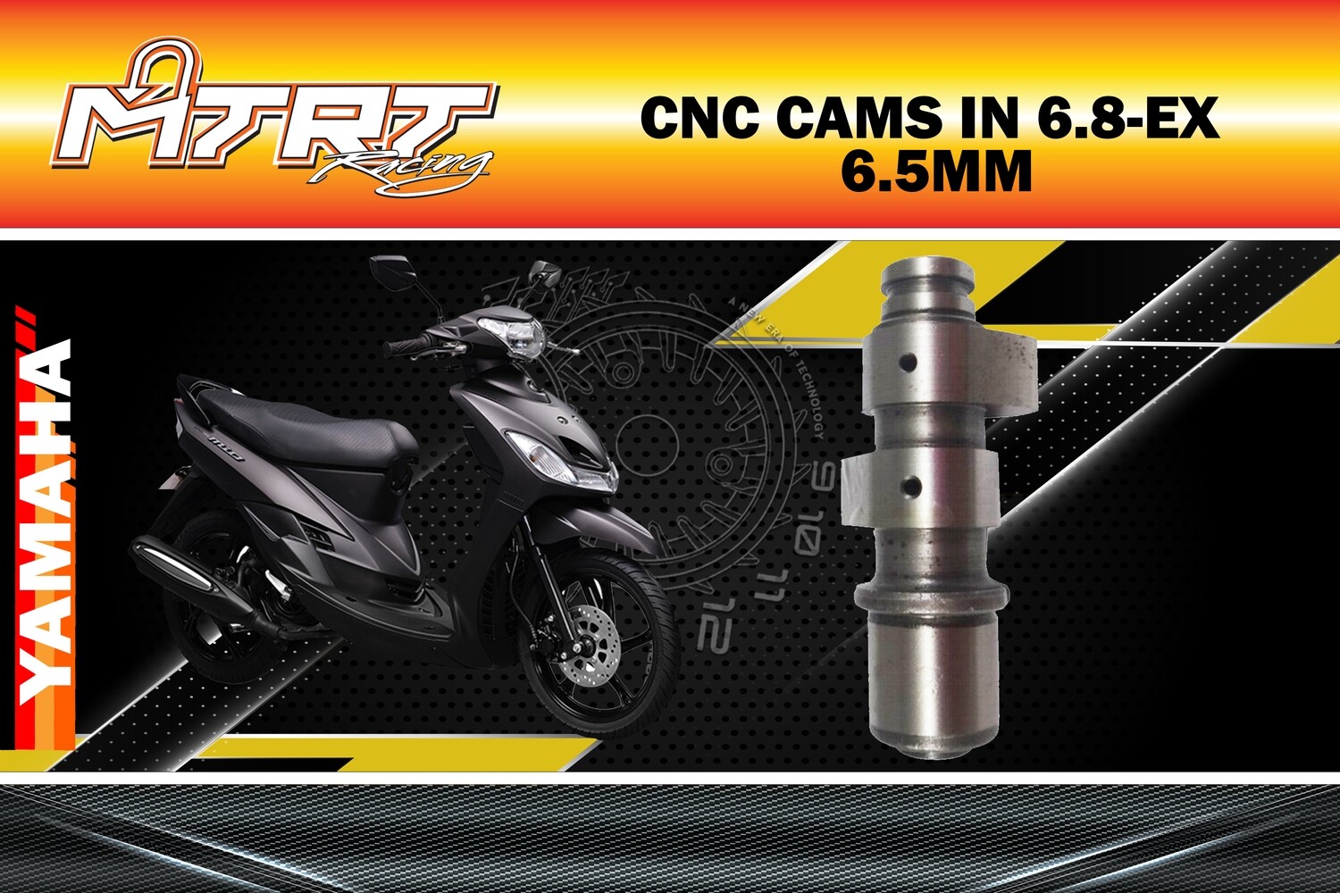 CNC CAMS IN 6.8-EX 6.5MM MIO MTRT