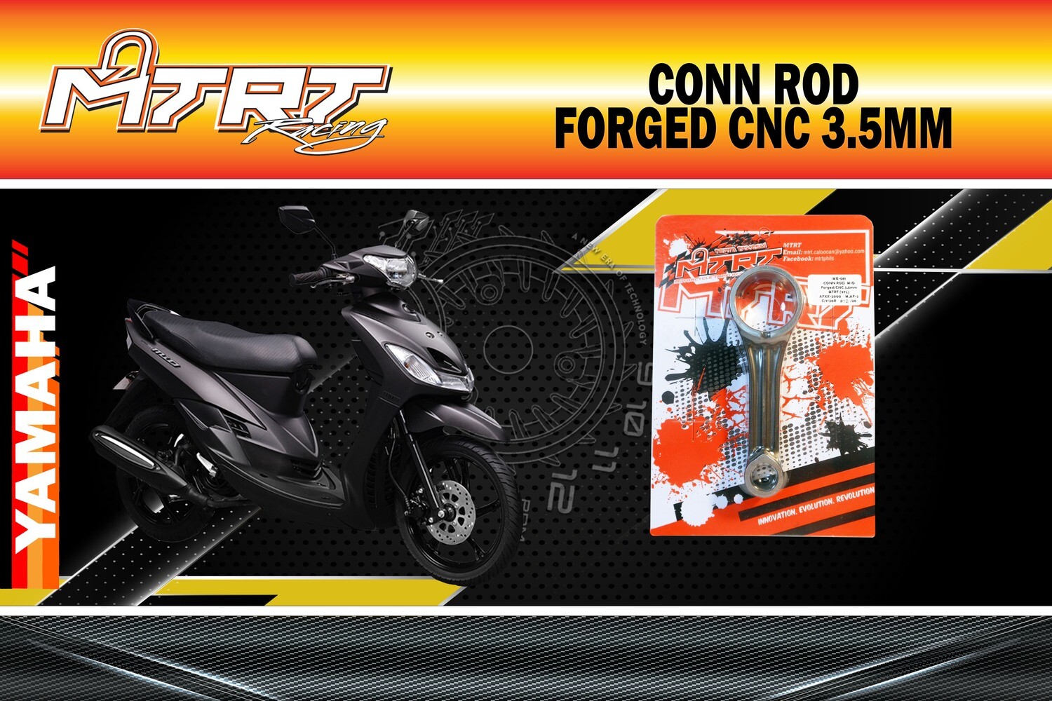 CONN ROD MIO ForgedCNC 3.5mm MTRT (97L)