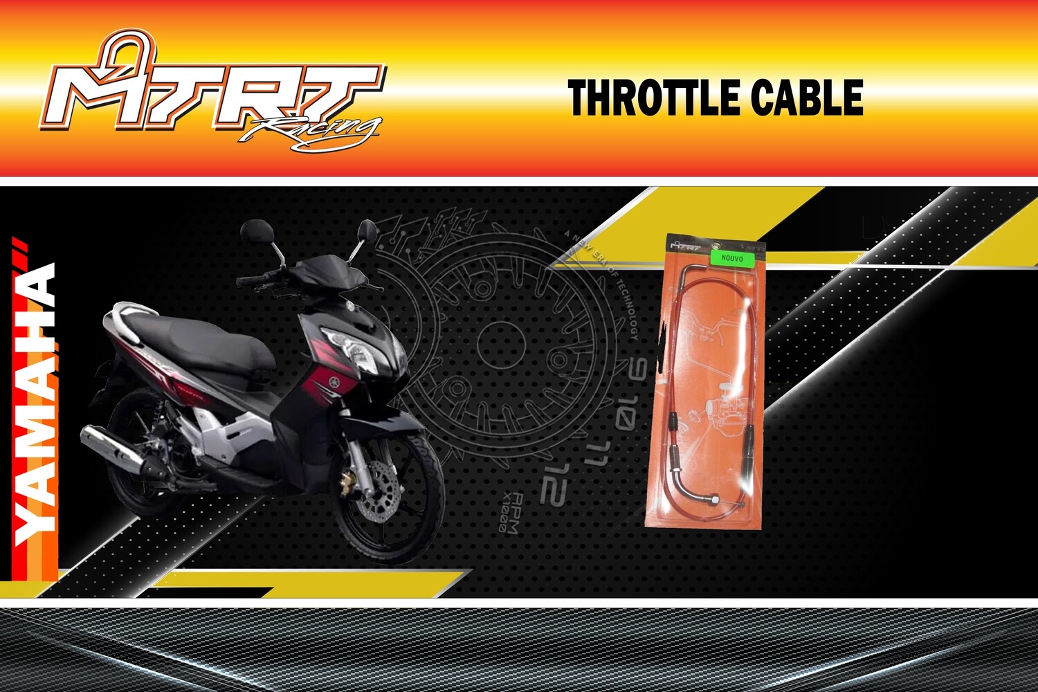 THROTTLE CABLE NOUVO WAVE125 SNIPER XRM  MTRT