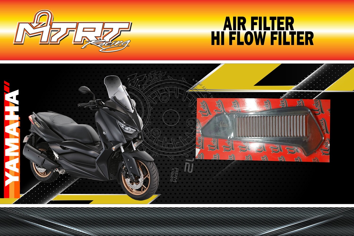AIR FILTER XMAX300 ASIA Hi-flow filter