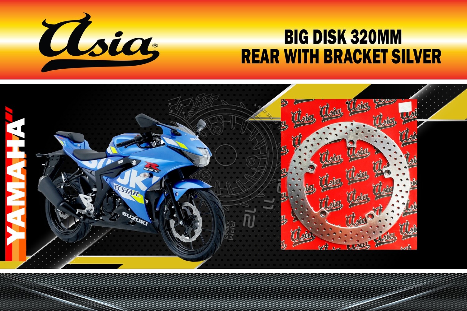 BIG DISK GSXR-150 with design  320MM w/o bracket  ASIA