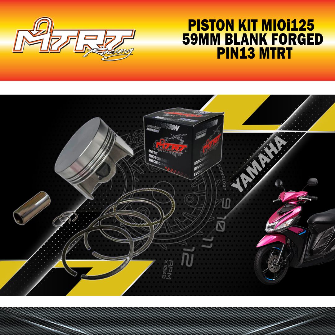 PISTON KIT MIOi125 59MM BLANK FORGED MTRT