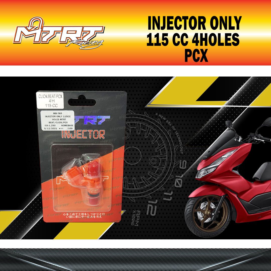 INJECTOR ONLY 115CC 4HOLES  BEAT/CLICK/PCX   MTRT