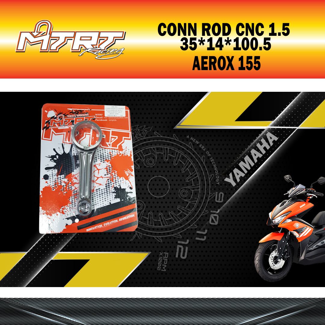 CONN ROD MXKING/SNIPER150/AEROX155  CNC+0.5MM MTRT  35*14*100.5