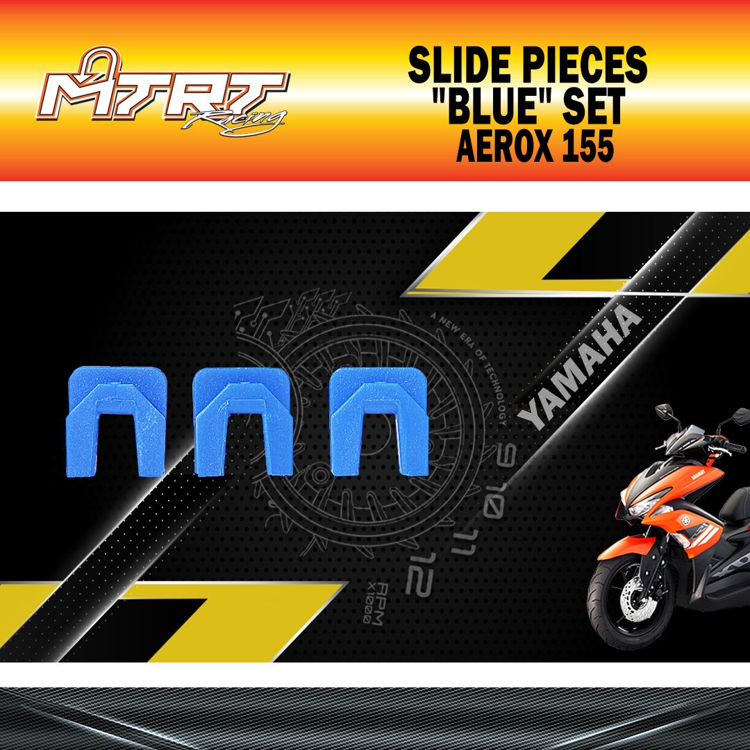 SLIDE PIECES &quot;BLUE&quot;  NMAX155/AEROX155 SET MTRT