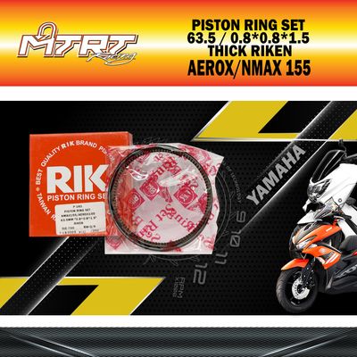 PISTON RING 63.5MM 0.8 THICK RIKEN FOR NMAX/AEROX