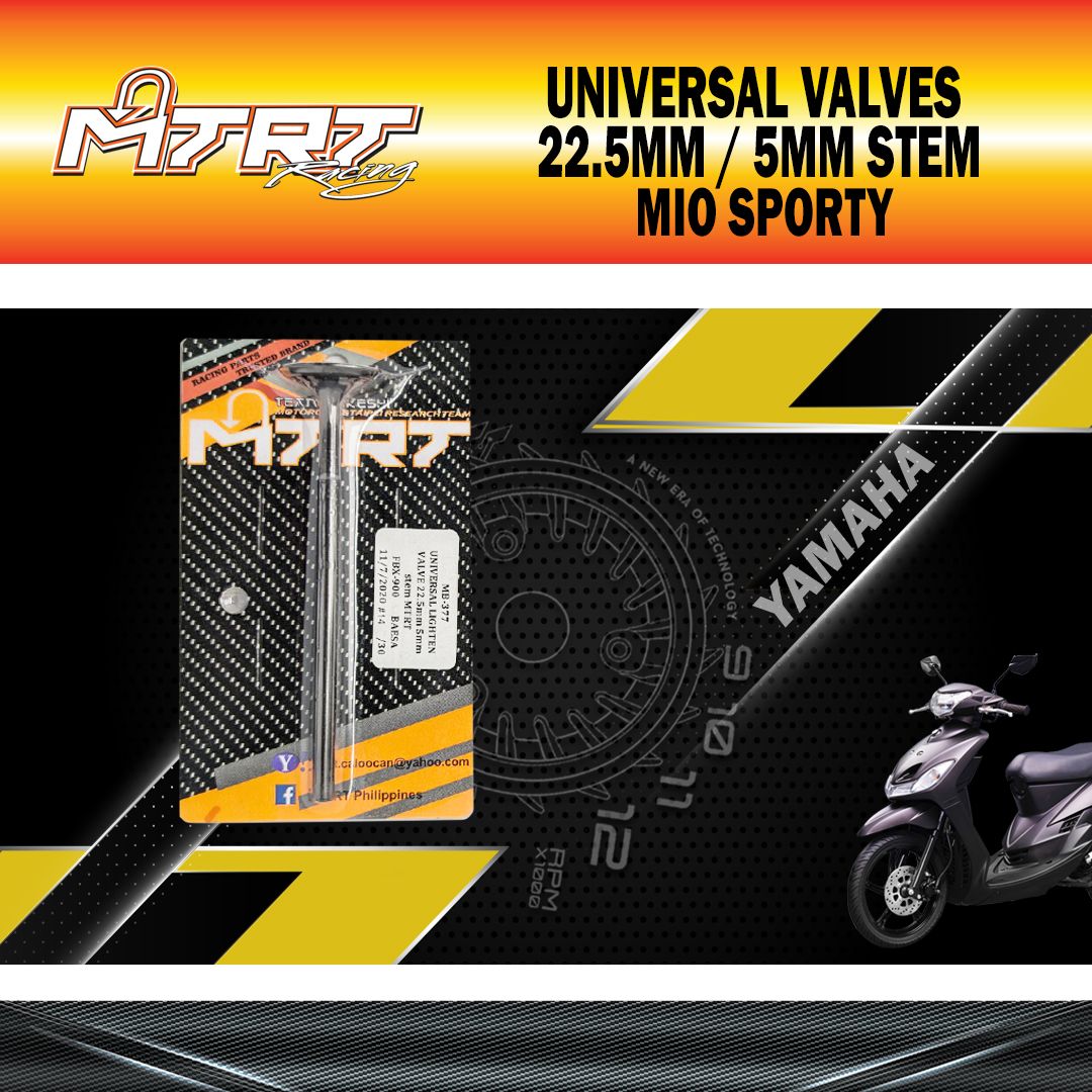 UNIVERSAL VALVES 22.5MM 5MM STEM MTRT