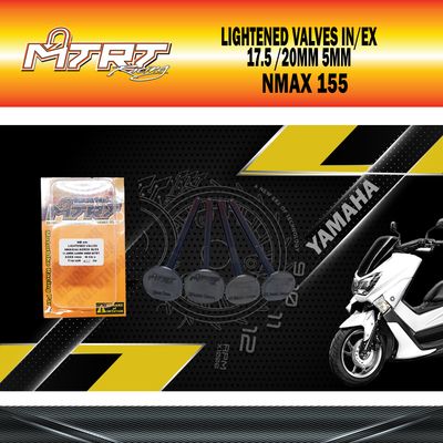 LIGHTENED VALVES IN/EX NMAX/AEROX  17.5/20mm  5mm MTRT