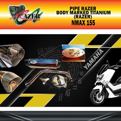 PIPE RAZER NMAX155 BODY MARKED TITANIUM (RAZER)