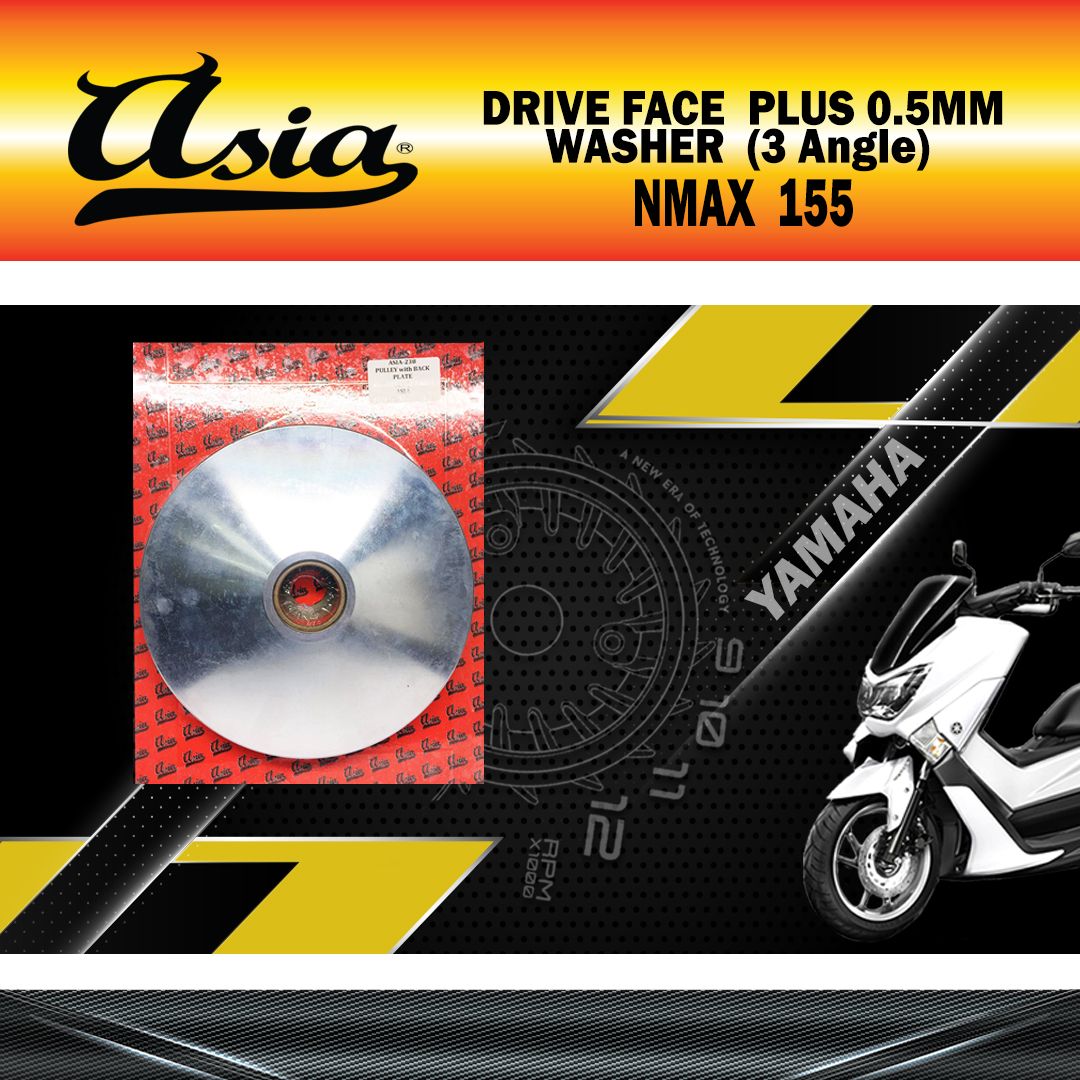 DRIVE FACE PLUS 0.5MM WASHER NMAX155 (3 ANGLE) &quot;ASIA&quot;
