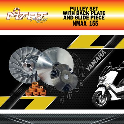 PULLEY SET NMAX155  V2 MTRT W/BACK PLATE&amp;SLIDE PIECE