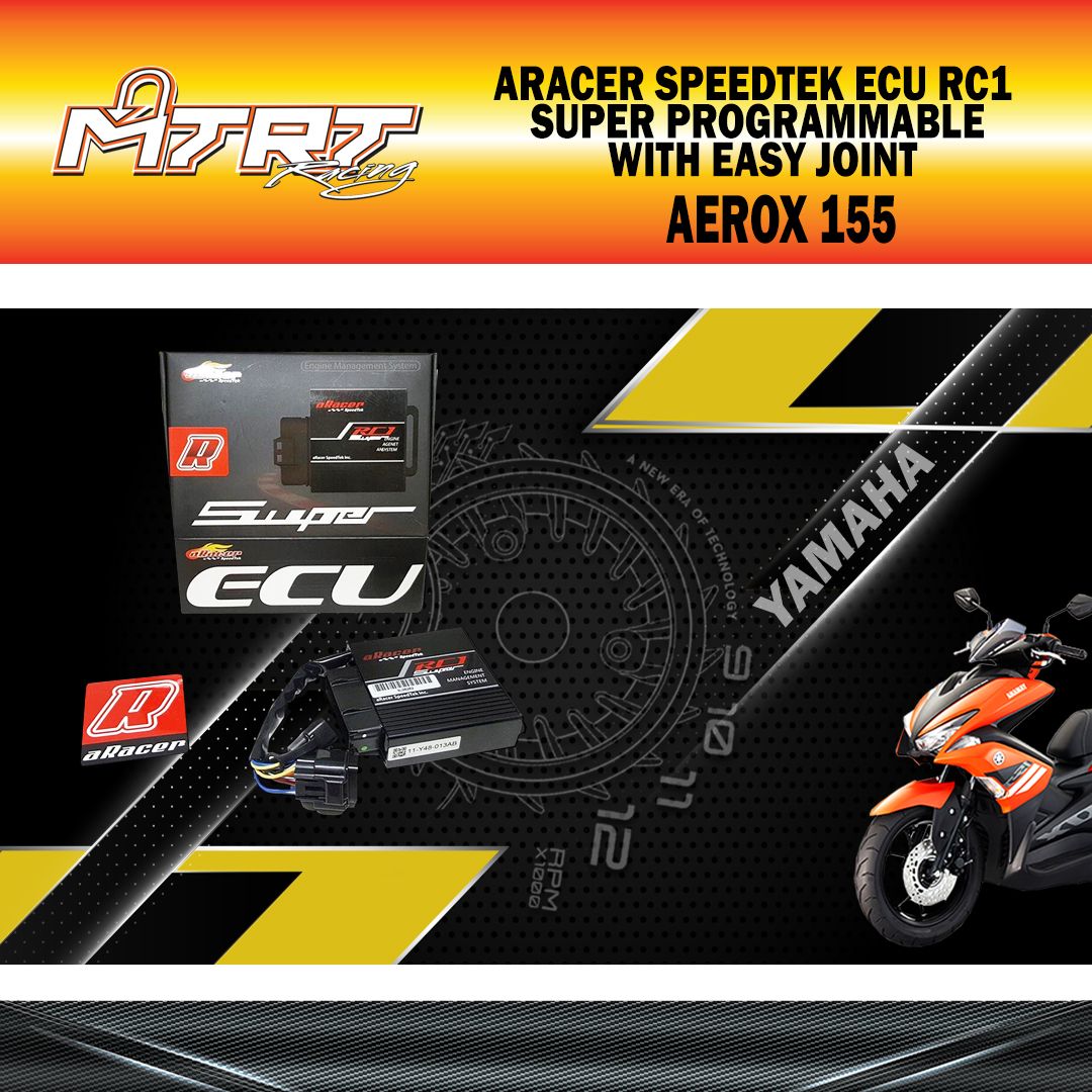ARACER SPEEDTEK ECU RC1 SUPER PROGRAMMABLE With EASY JOINT  Yamaha AEROX