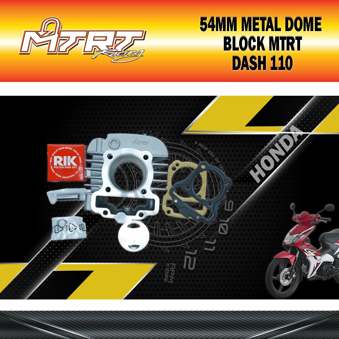 54MM CYLINDER BLOCK  METAL WITH DOME PISTON DASH110