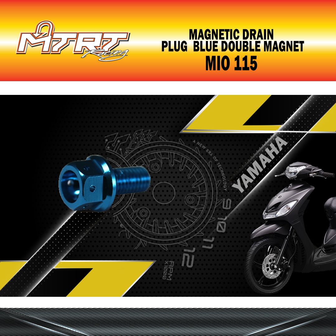 MAGNETIC DRAIN PLUG MTRT BLUE DOUBLE MAGNET