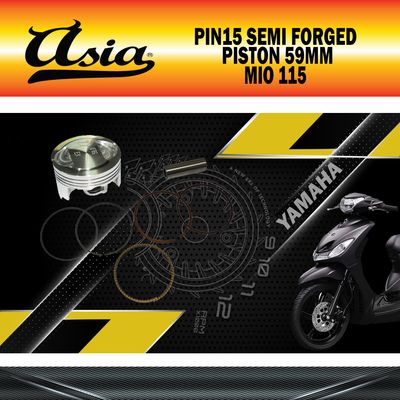 PIN15 SEMI FORGED PISTON 59MM MIO ASIA