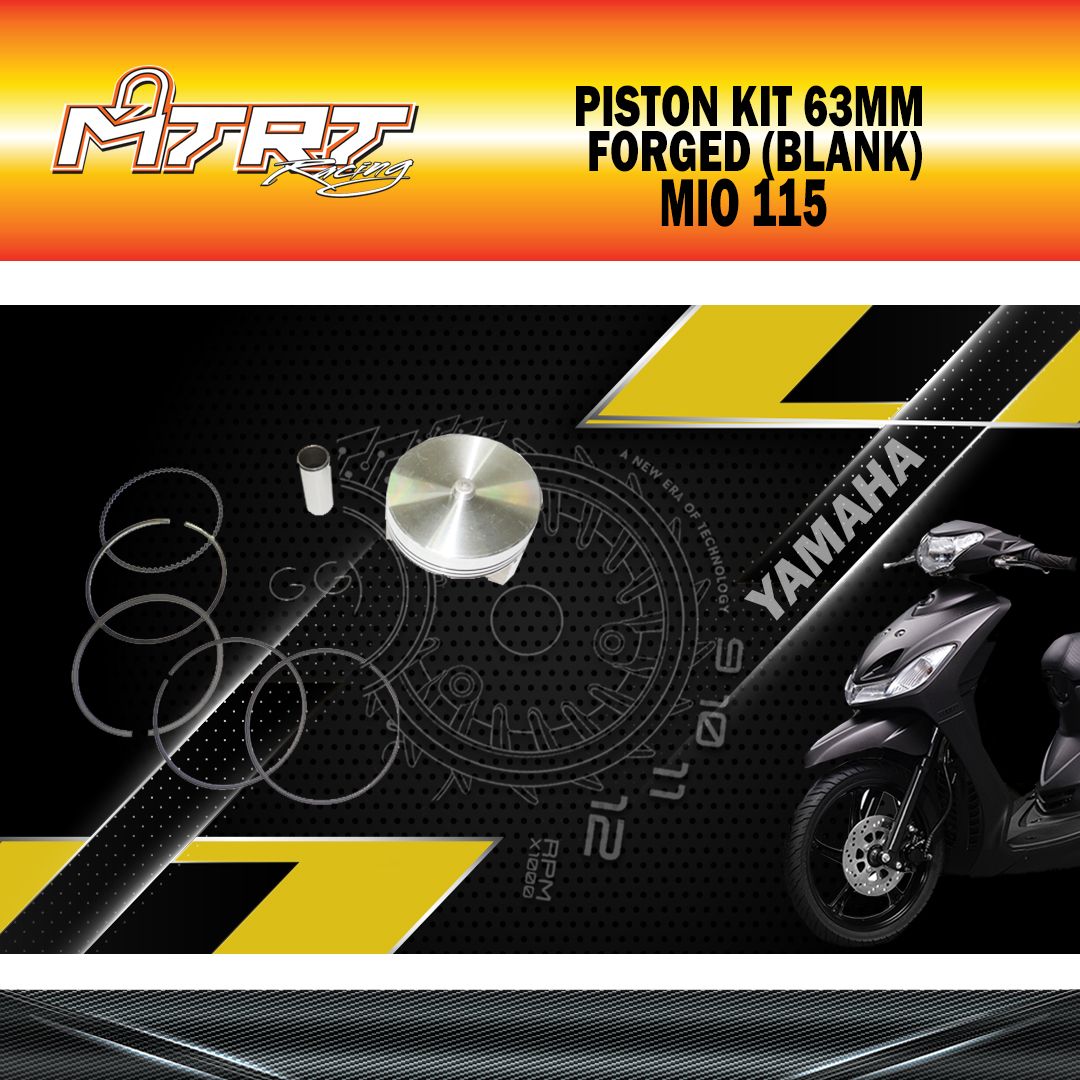 PISTON  KIT  MIO 63MM Forged  (BLANK) MTRT