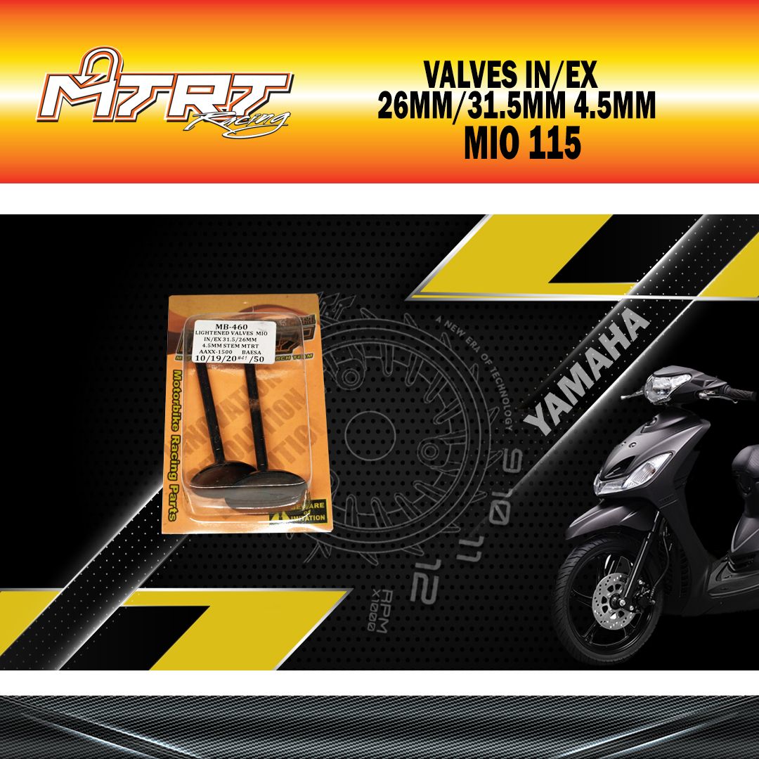 VALVES  IN/EX  MIO 26MM/31.5mm  4.5mm MTRT