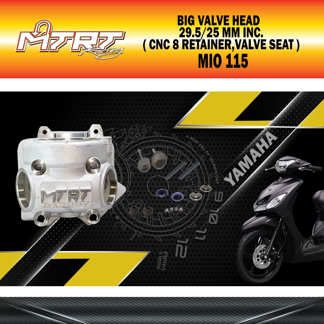 BIG VALVE HEAD MIO 29.5/25mm INC.MTRT (CNC 8) OCHO (RETAINER,VALVE SEAT)