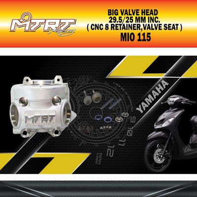 BIG VALVE HEAD MIO 29.5/25mm INC.MTRT (CNC 8) OCHO (RETAINER,VALVE SEAT)