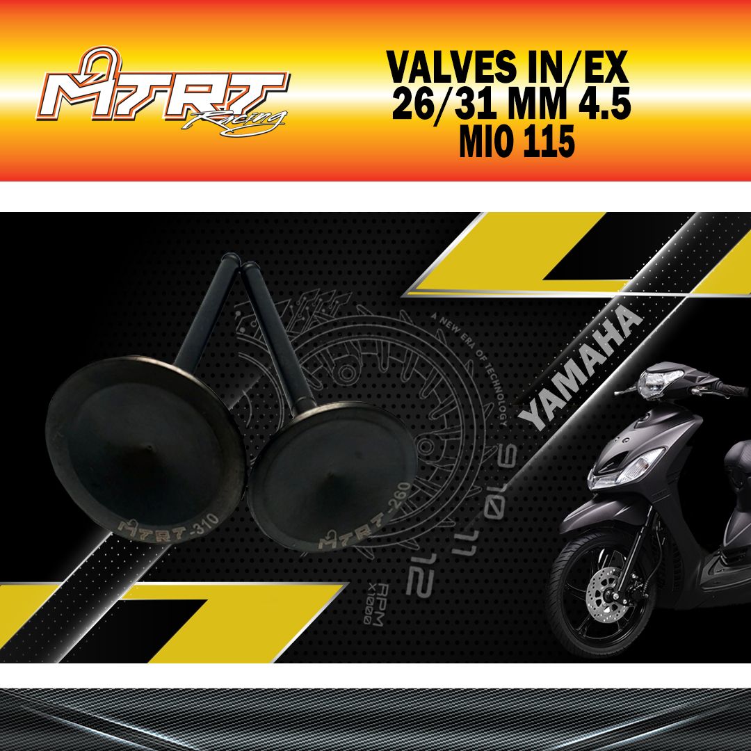 VALVES  IN/EX  MIO 26/31MM  4.5 MTRT