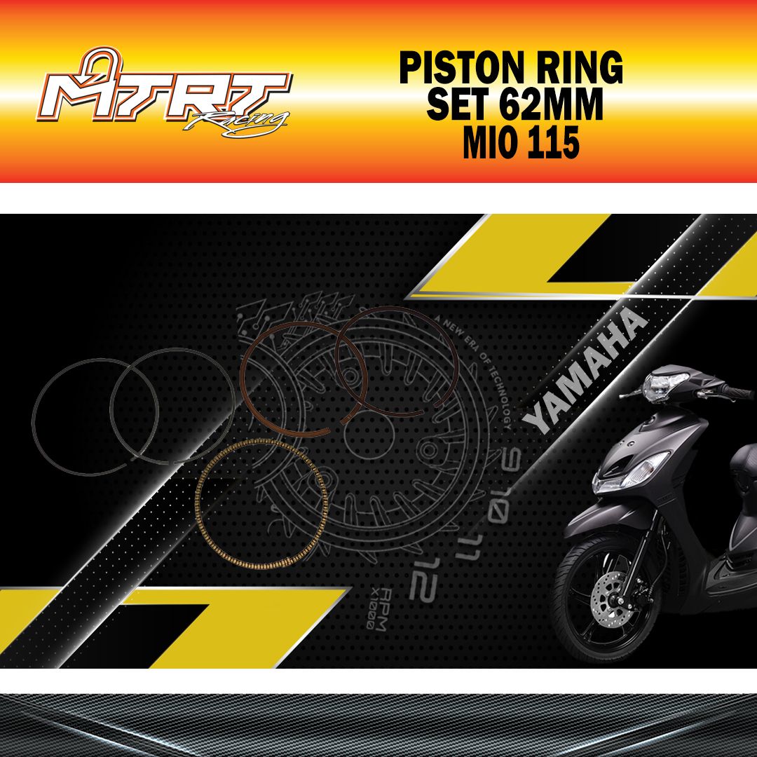 PISTON RING SET 62MM