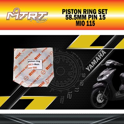 PISTON RING SET 58.5MM PIN15