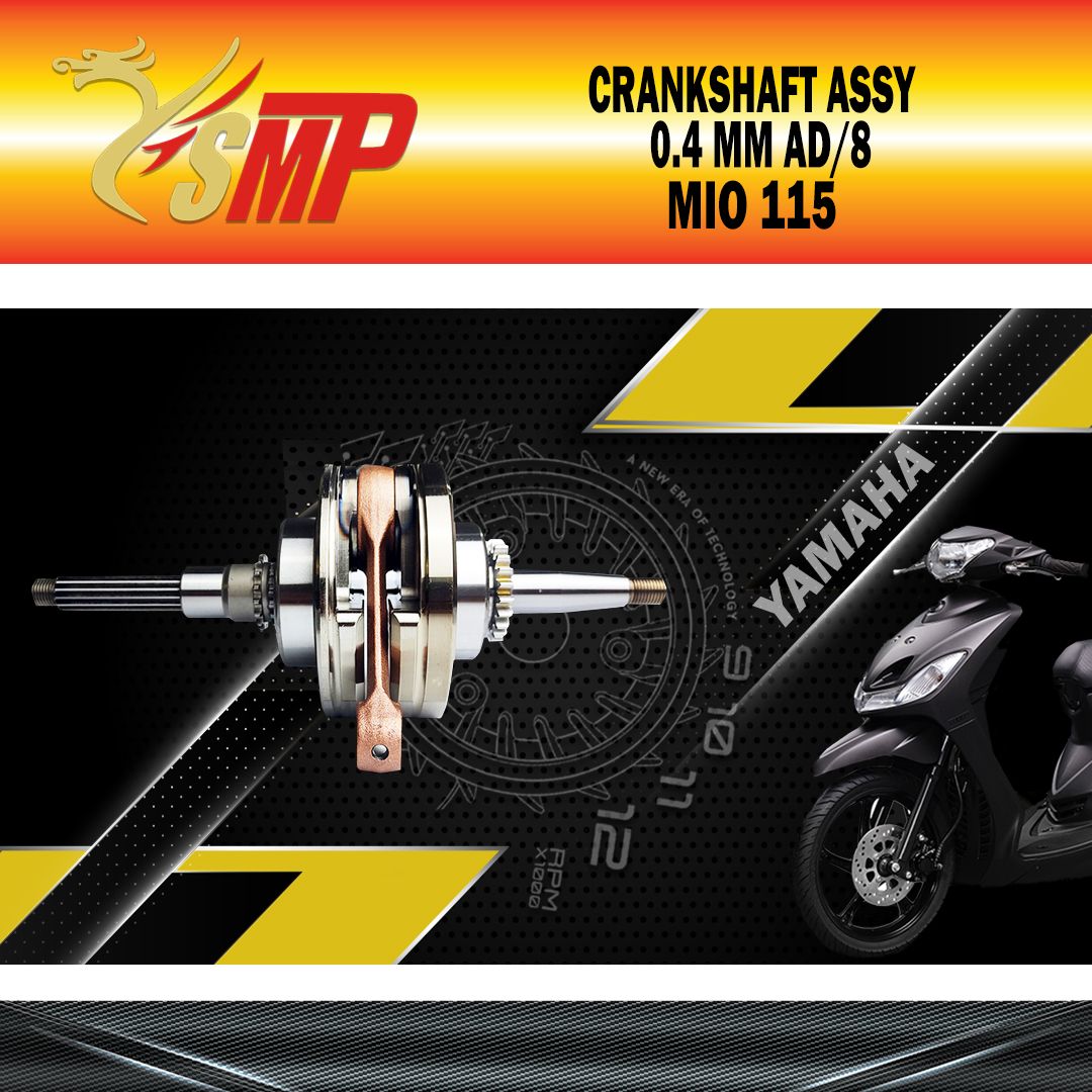 CRANKSHAFT ASSY MIO 0.4MM &quot;YSMP&quot; AD/8