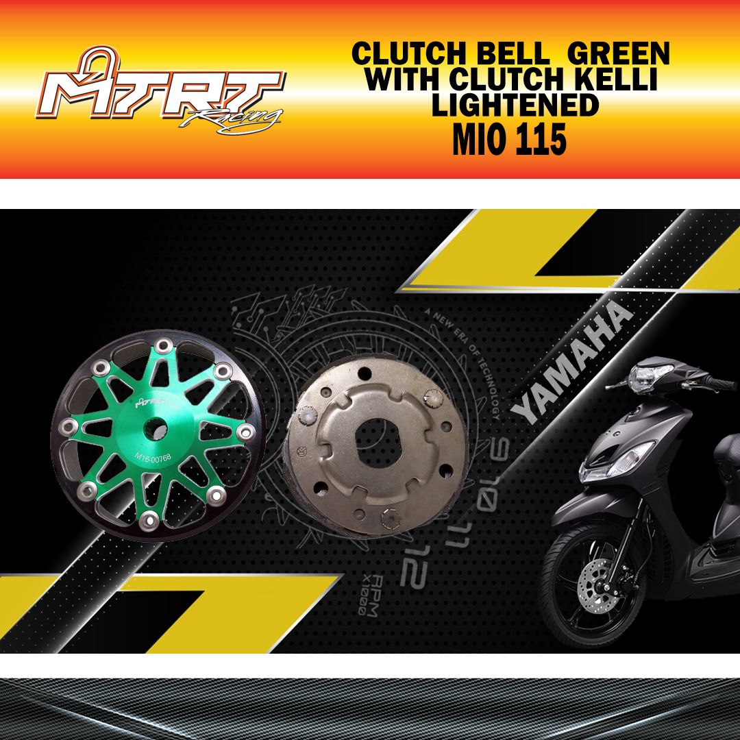 CLUTCH BELL MIO GREEN MTRT WITH CLUTCH KELLI LIGHTENED