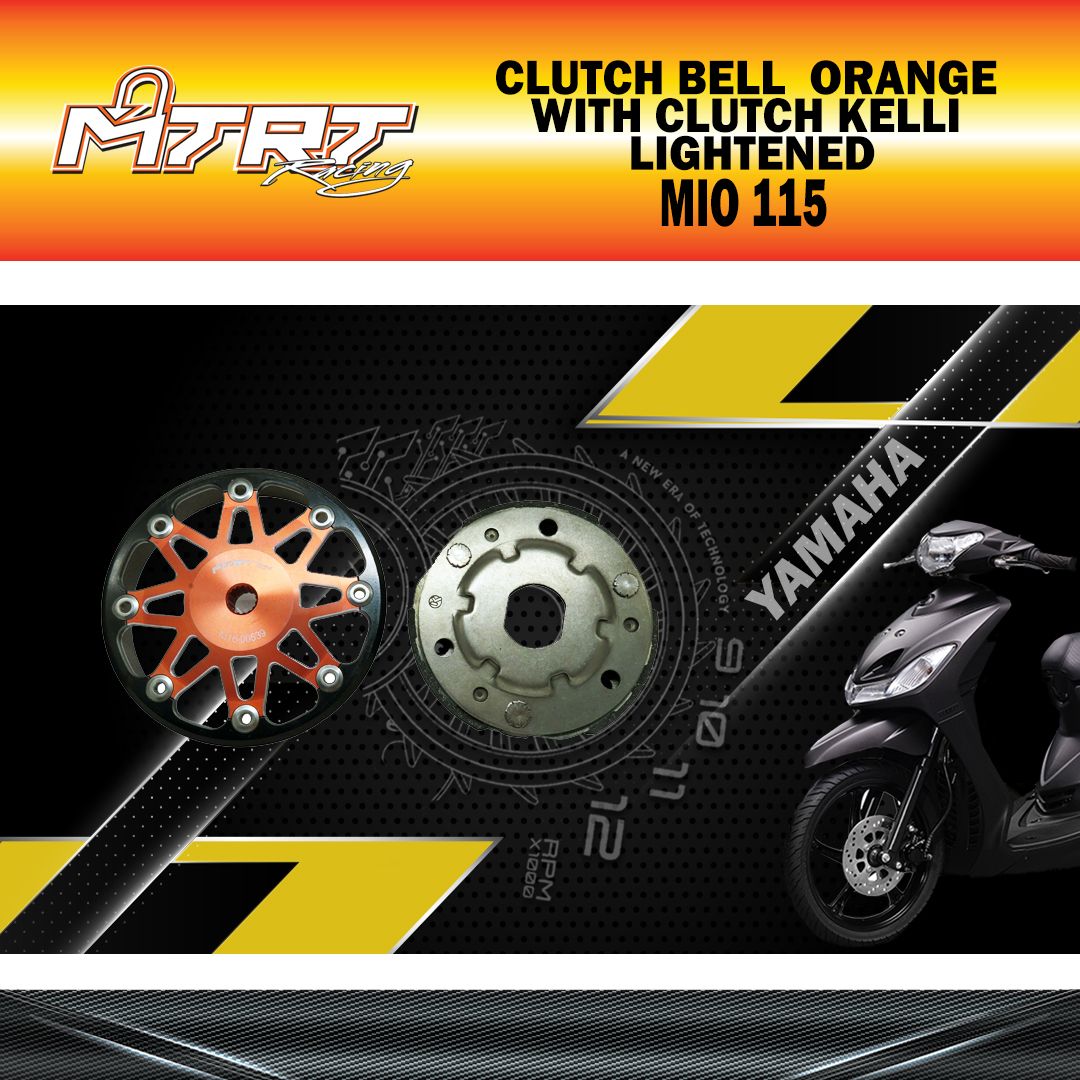 CLUTCH BELL MIO ORANGE MTRT WITH CLUTCH KELLI LIGHTENED