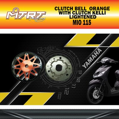 CLUTCH BELL MIO ORANGE MTRT WITH CLUTCH KELLI LIGHTENED
