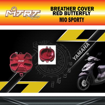 BREATHER COVER MIO 4v MTRT RED  BUTTERFLY