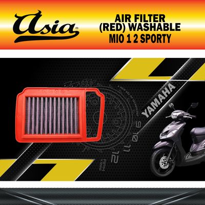 AIR FILTER MIO1 2 SPORTY (RED) ASIA WASHABLE