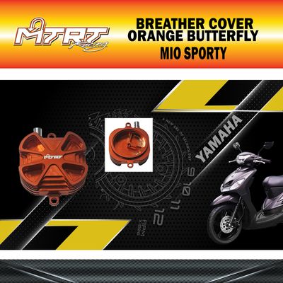 BREATHER COVER MIO 4v MTRT ORANGE BUTTERFLY