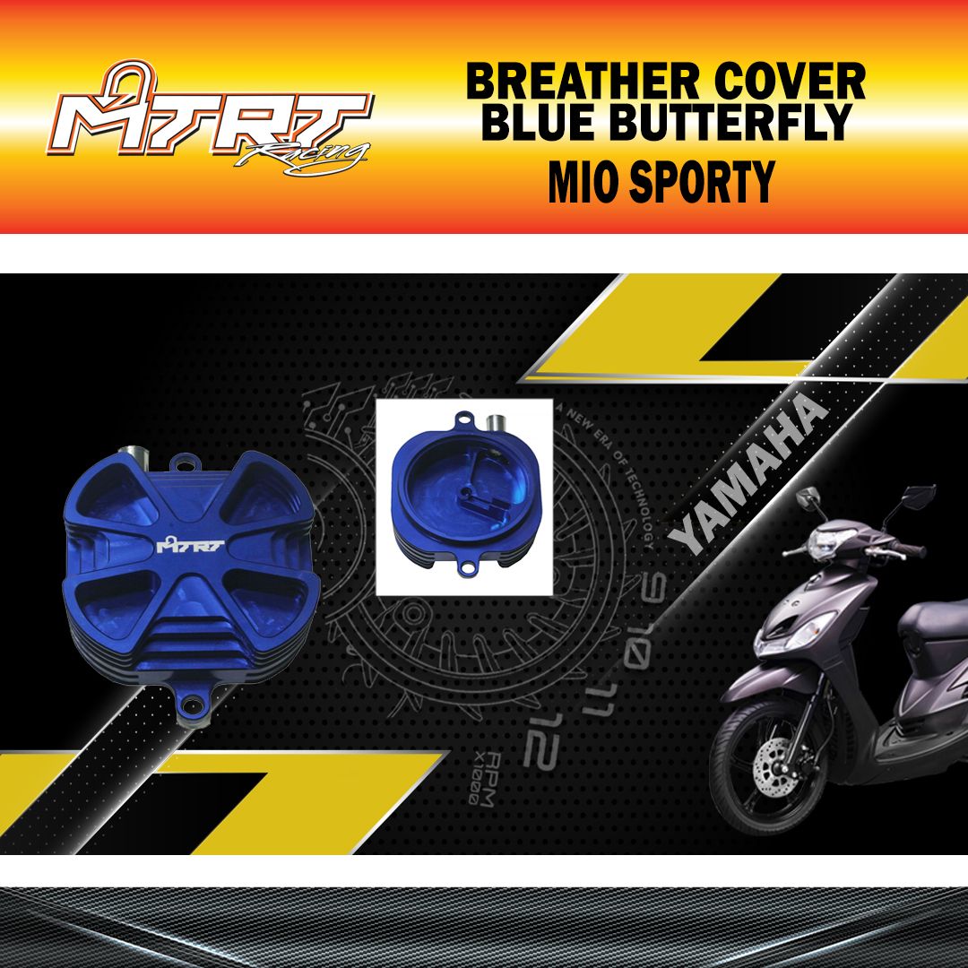 BREATHER COVER MIO 4v MTRT BLUE BUTTERFLY
