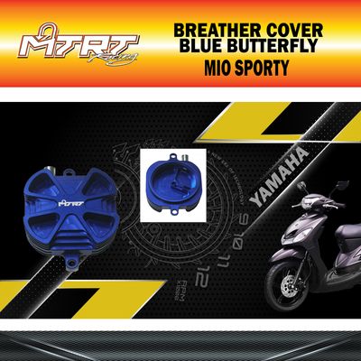 BREATHER COVER MIO 4v MTRT BLUE BUTTERFLY