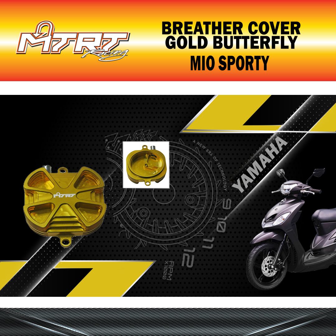 BREATHER COVER MIO 4V MTRT GOLDBUTTERFLY