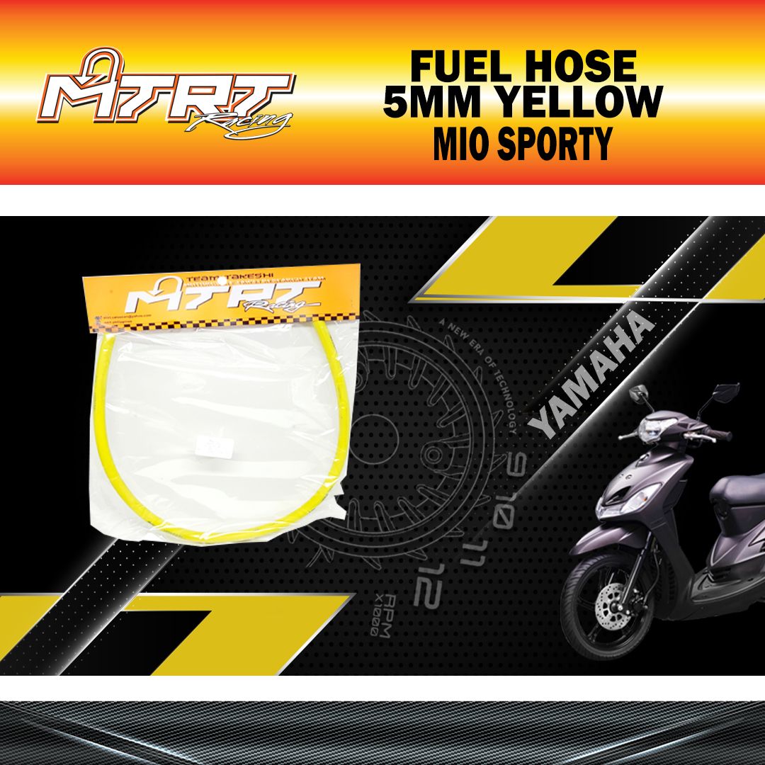 FUEL HOSE 5MM YELLOW MTRT