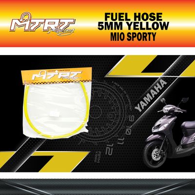 FUEL HOSE 5MM YELLOW MTRT
