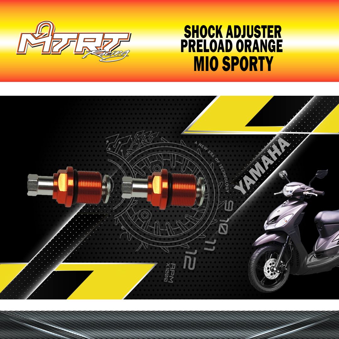 SHOCK ADJUSTER-PRELOAD ORANGE MIO MTRT