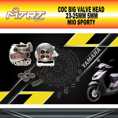 COC BIG VALVE HEAD CYGNUS 23-25MM 5MM (NO ROCKERARM/NO VALVESPRING)