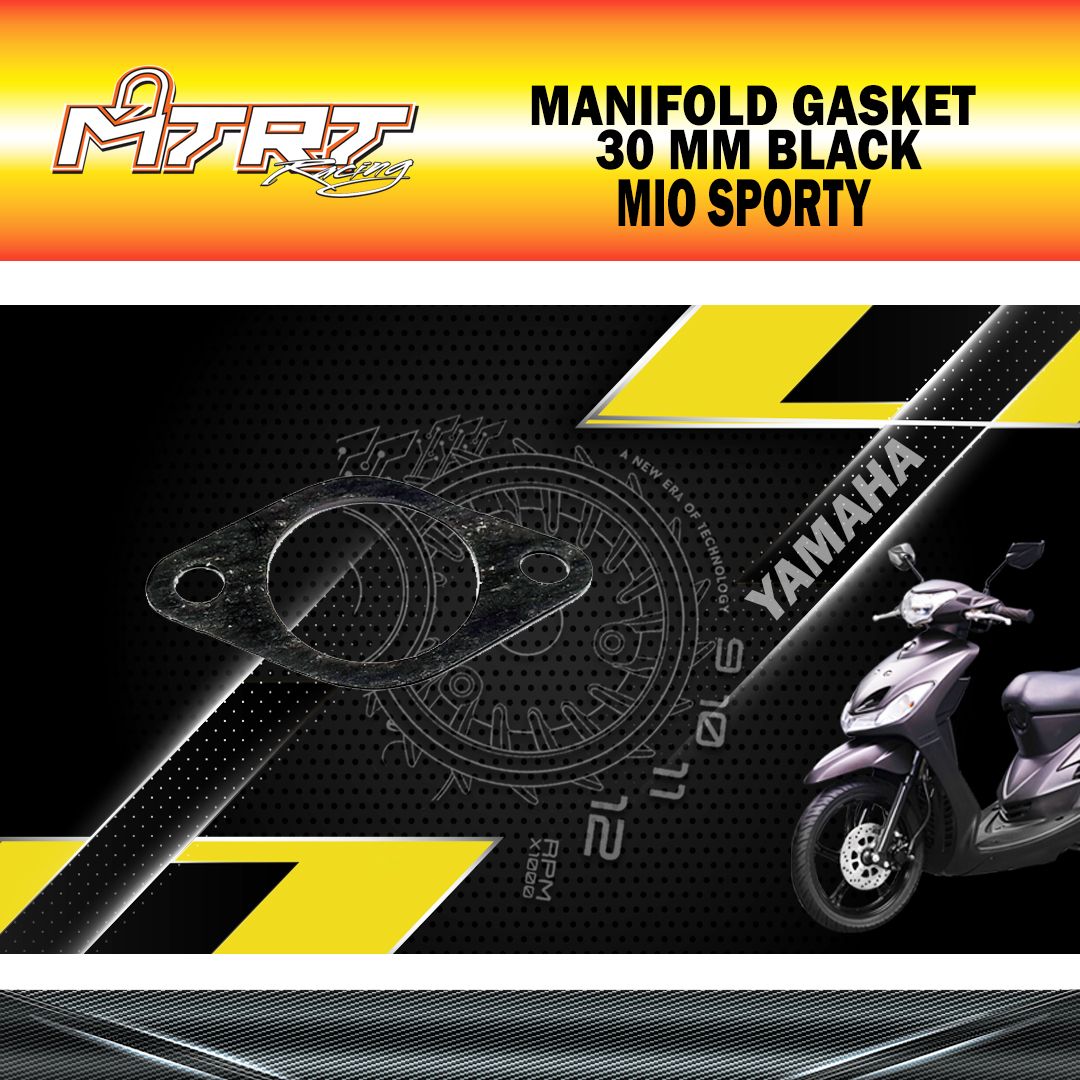 MANIFOLD GASKET MIO/GY6  C&#39;B SEE 30MM BLACK
