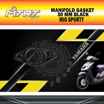 MANIFOLD GASKET MIO/GY6  C&#39;B SEE 30MM BLACK