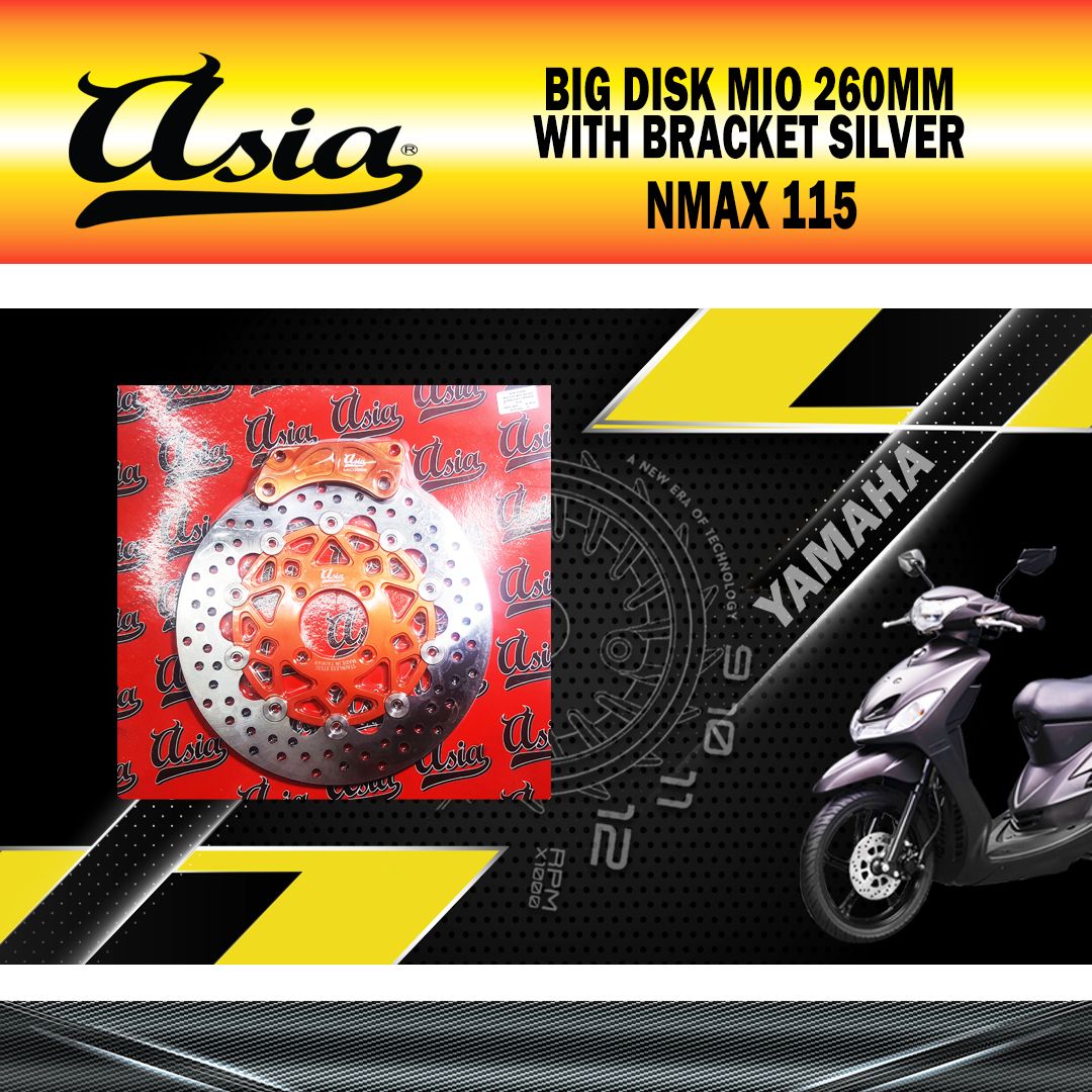 BIG DISK MIO 260MM W/BRACKET SILVER ASIA
