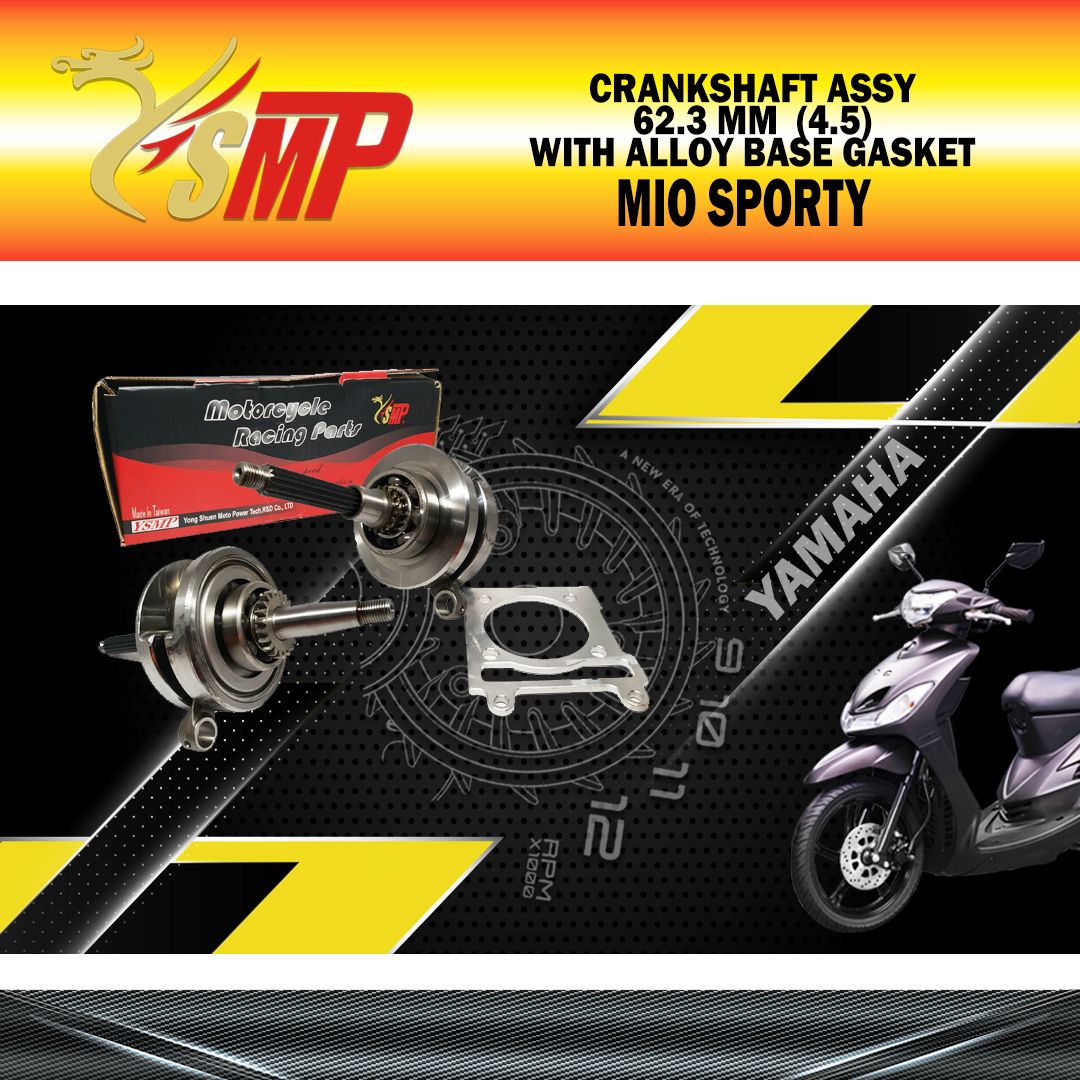CRANKSHAFT ASSY MIO 62.3MM YSMP (4.5) WITH ALLOY BASE GASKET