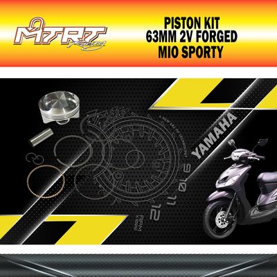 PISTON  KIT  MIO 63MM 2V FORGED MTRT